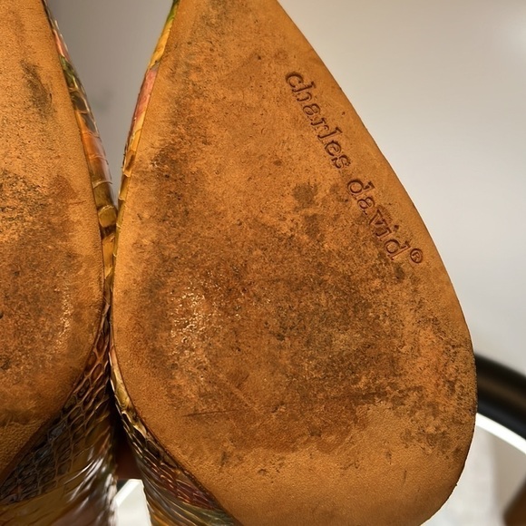 Charles David Sz 8.5 Snakeskin Pumps Heels - Picture 13 of 13